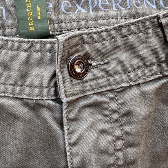 Prana Breathe Stretch Hiking Climbing Pants Mens 34x30 Slim Fit Outdoor Green - Picture 3 of 9